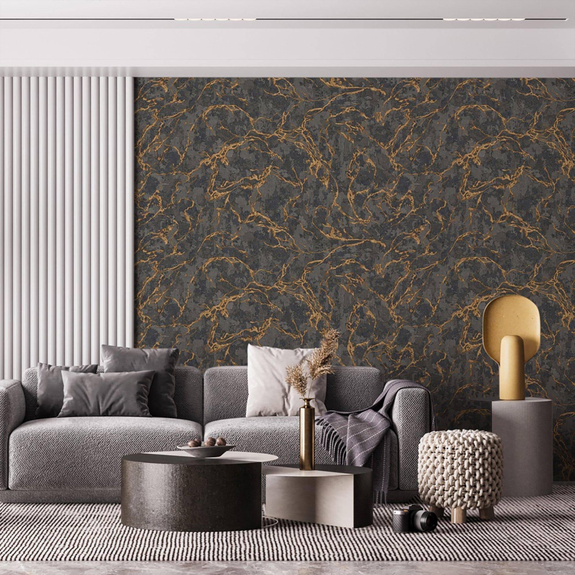 Designer floral accent wall